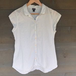 Patagonia - Striped Short Sleeve Shirt - sz 8